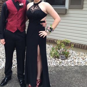 Beautiful black prom dress